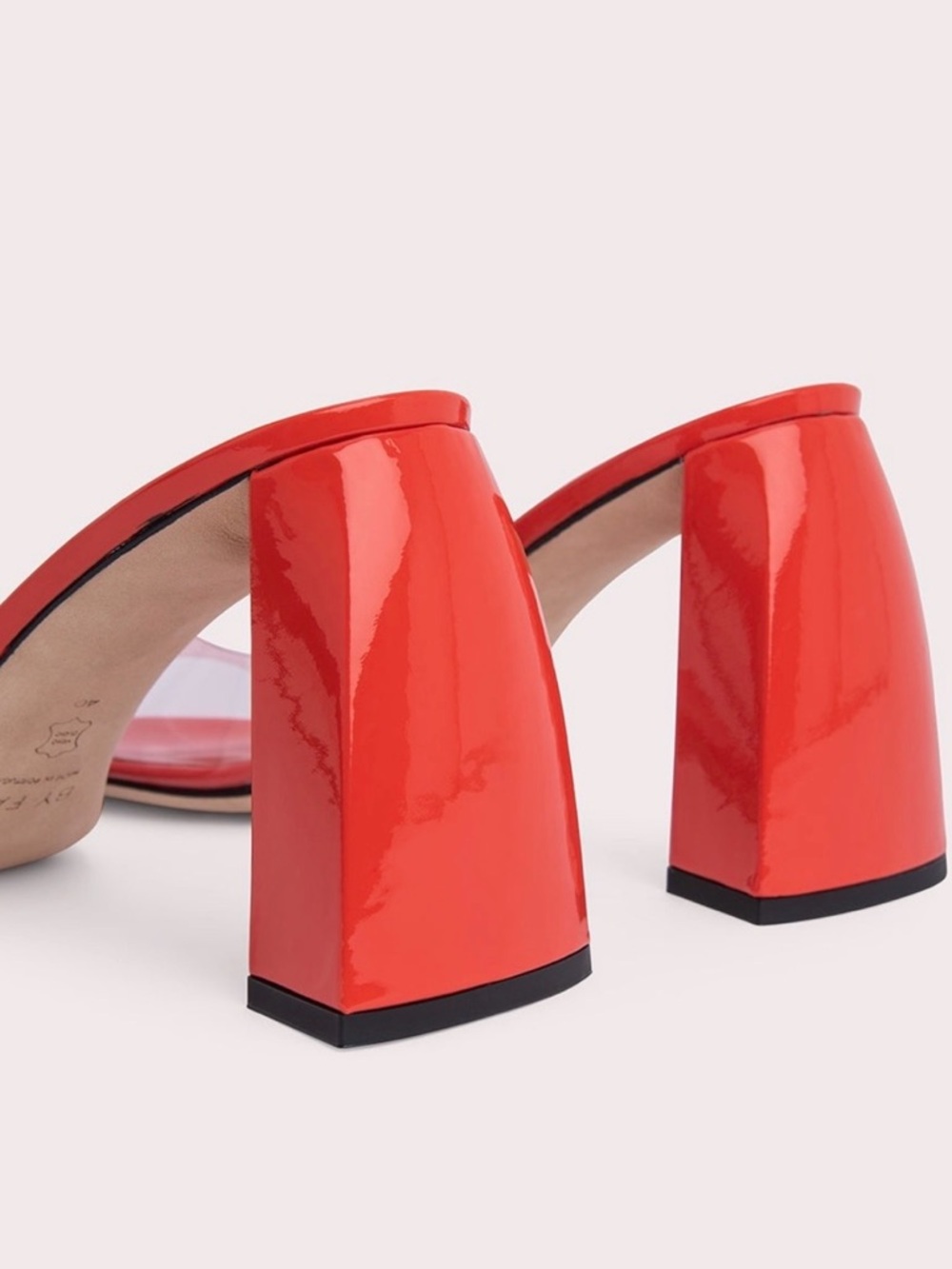 BY Far Michele Mules in Lipstick And Flame 39/9 - Picture 2 of 10